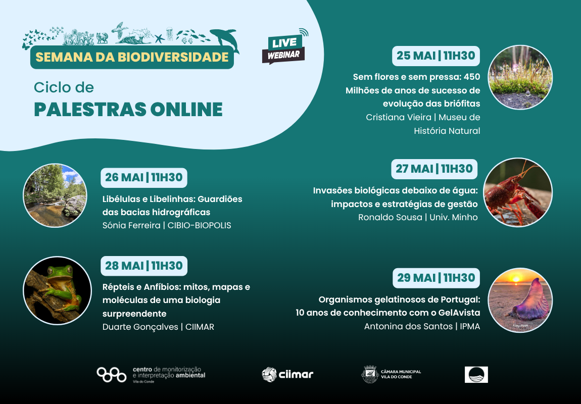 Ciclo de Webinares | Semana da Biodiversidade no CMIA de Vila do Conde